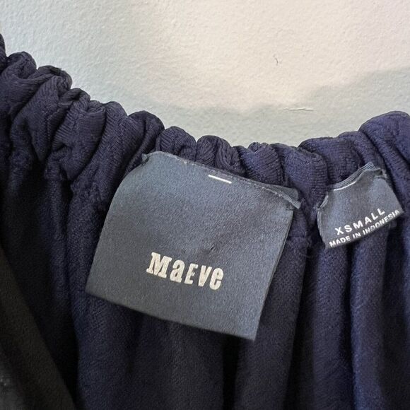 Anthropologie Maeve Two Toned Sidelong Seared Dress - Picture 9 of 10